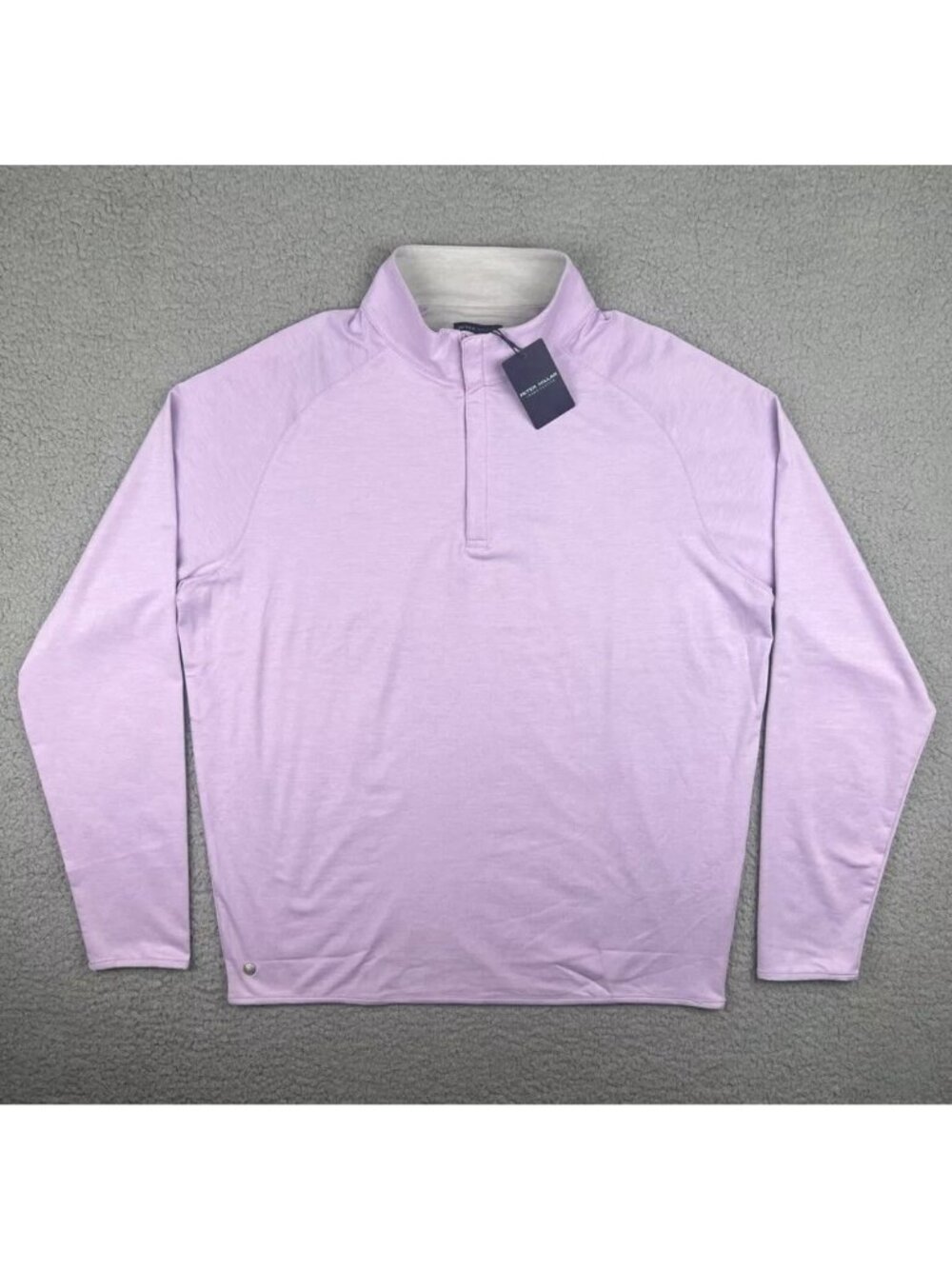 Peter Millar Crown Crafted Stealth Quarter Zip Pullover Wildflower Sz Small